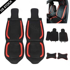 Universal Fit 5-seat Leather Car Seat Covers Full Set Waterproof For Car Suv
