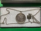 1896 (p)MORGAN SILVER DOLLAR PENDANT WITH SILVER CHAIN AND PENDANT