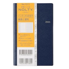 NOLTY 2026 Weekly Pocket Casual Planner Size 4 Navy 1511 2025 Starts December