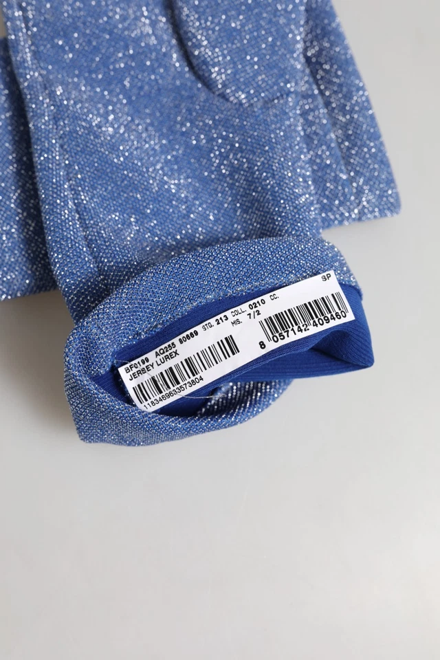 Guantes DOLCE & GABBANA Azul Logo Sin Dedos Longitud de Muñeca Mitón 7.5 / M 730usd Foto 4 de 4