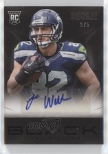 2013 Panini Black Rookie Black Signatures /5 Luke Willson #161 Auto b8h