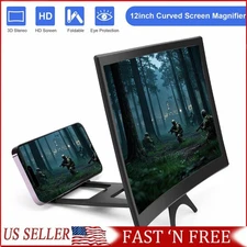 Mobile Phone Curved Screen Magnifier 3D HD Video Amplifier Stand Christmas NEW