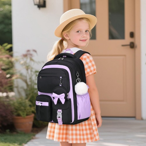 Joyliss 4PCS Girls Backpack for School, Kids Backpack for Girls with Lunch Bo... - Picture 7 of 7