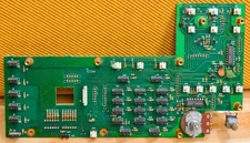 ICOM IC-765 FRONT PANEL PUSH BUTTON SWITCH PC-BOARD B1999B w/MEM & RIT ENCODERS