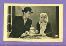 CHARLES ROGERS & JUDITH WOOD # 6719/1 VINTAGE PHOTO PC. PUBLISHER GERMANY 5215