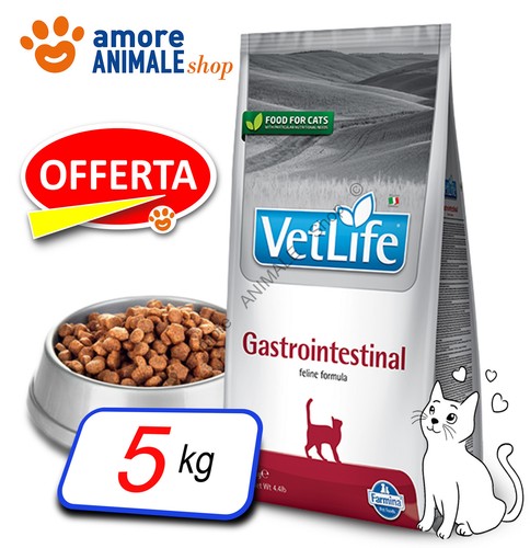 Farmina Cat VET LIFE Natural → Gastrointestinal - 5 kg - Crocchette Gatto, Gatti - Foto 1 di 2