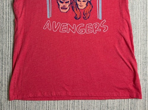 Old Navy Collectabilitees Avengers Womens XL Red Graphic T Shirt Short Sleeve - Picture 5 of 11