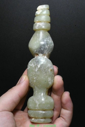 Pendentif homme homme personne primitive jade hétéan culture chinoise ventes exceptionnelles Hongshan 5,9 pouces