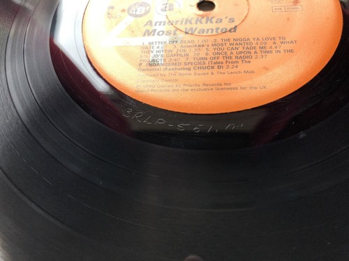 Ice Cube AmeriKKKa's Most Wanted Hip Hop 12" 1990 BRLP 551 - Picture 10 of 13