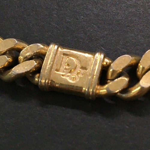 Christian Dior Logo Gold Tone Chain Bracelet/2BE1715 - Picture 3 of 8