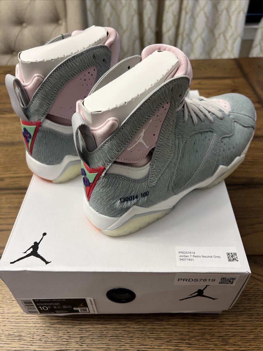 Nike Air Jordan 7 Retro SE Hare 2.0 Men's Sz 10.5 Gray Pink Nike Air Jordan 7 Retro SE Hare 2.0 Men's Sz 10.5 Gray Pink