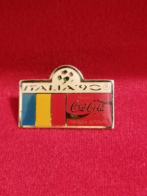   Werbepins COCA COLA ITALIA 90, Vintage aus Sammlung.  