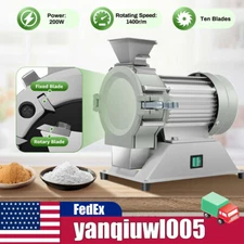 NEW Soil Crusher Pulverizer Micro Plant Grinder Grinding Machine 110V 1400r/min