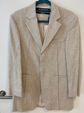 Jacquemus La Veste D'homme Blazer Jacket Beige Linen Blazer Size Fr32 Xxsmal