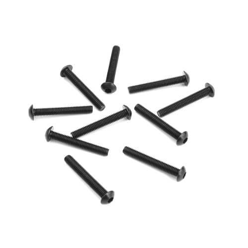 TKR1409 – M3x20mm Button Head Screws (black, 10pcs) TKR1409 – M3x20mm Button Head Screws (black, 10pcs)