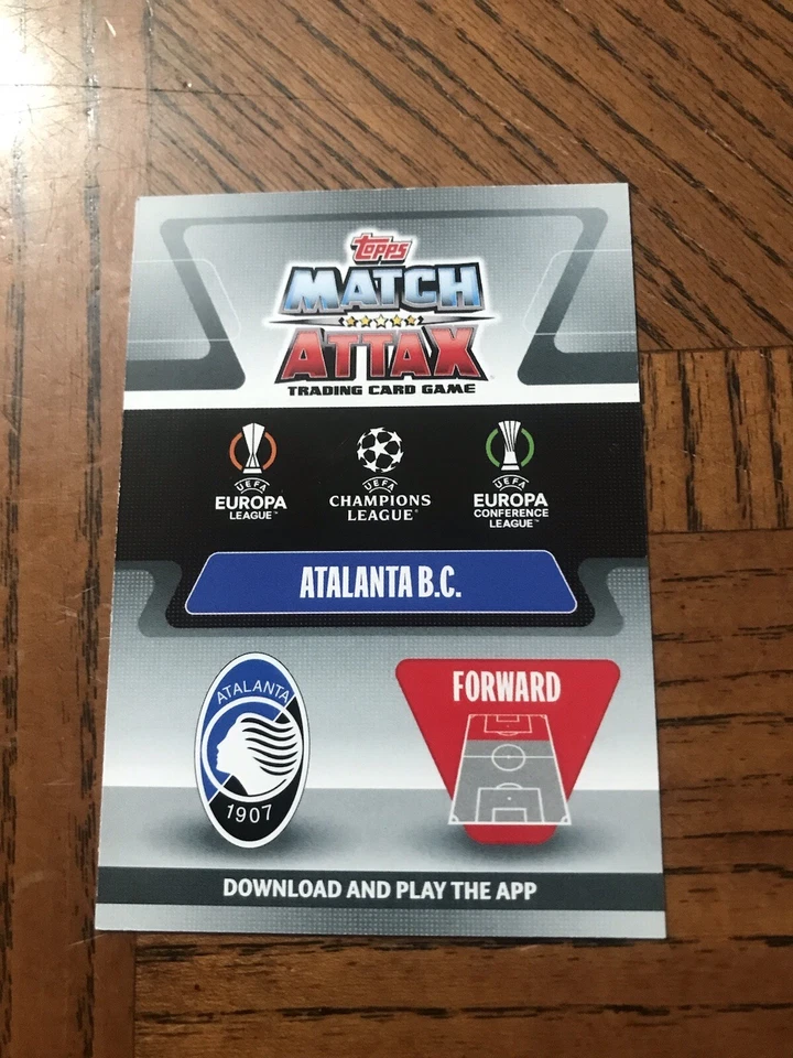 2021-22 Topps Match Attax UCL Extra - Away Kit Duvan Zapata #AK 14 - Image 2 of 2