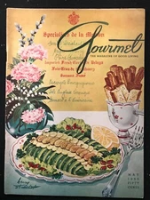 GOURMET Magazine - May 1955 - LONDON CUISINE / Mushrooms / Salads / Rheingold Ad
