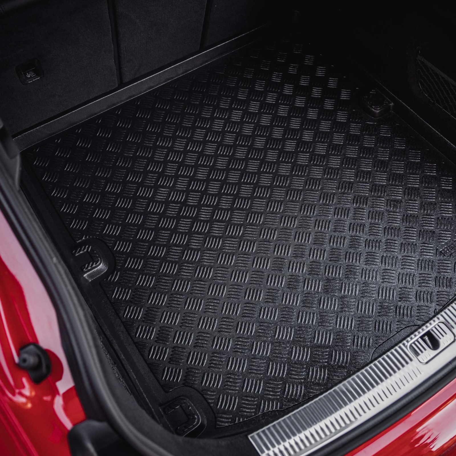 Tapis de coffre PE Jeep Cherokee avec tapis de sol auto noirs - 3