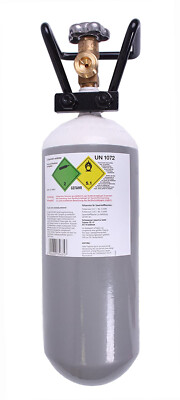 Rothenberger Co2 Sauerstoff Stahlflasche Mehrwegflasche 2,0 L 4004625356357