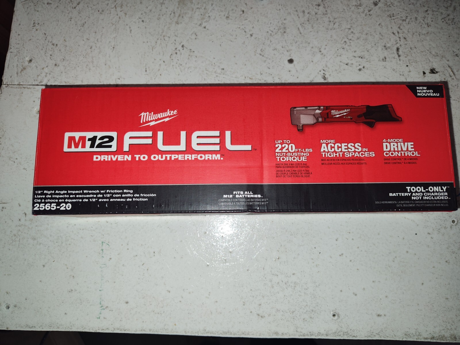 Milwaukee M12 FUEL 2565-20 12V Brushless 1/2