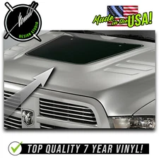Blackout Hood Decal Stripes #2 - Fits 2010-2018 Ram HD 3500 2500