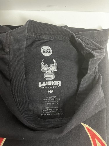 Mil Mascaras signed Wrestling Promo Card w/ Lucha Underground XXL T-Shirt - Picture 19 of 19