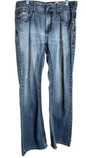 Inc. International Concepts Mens Blue Denim Straight Leg Jean Size 30/30 Grunge