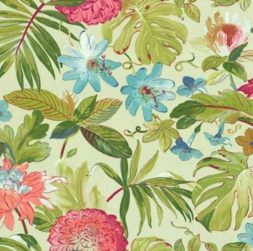 Covington TOBAGO tropischer Blumenfarn PARADIES Vorhänge Vorhang Nähen Stoff BTY - Bild 2 von 4