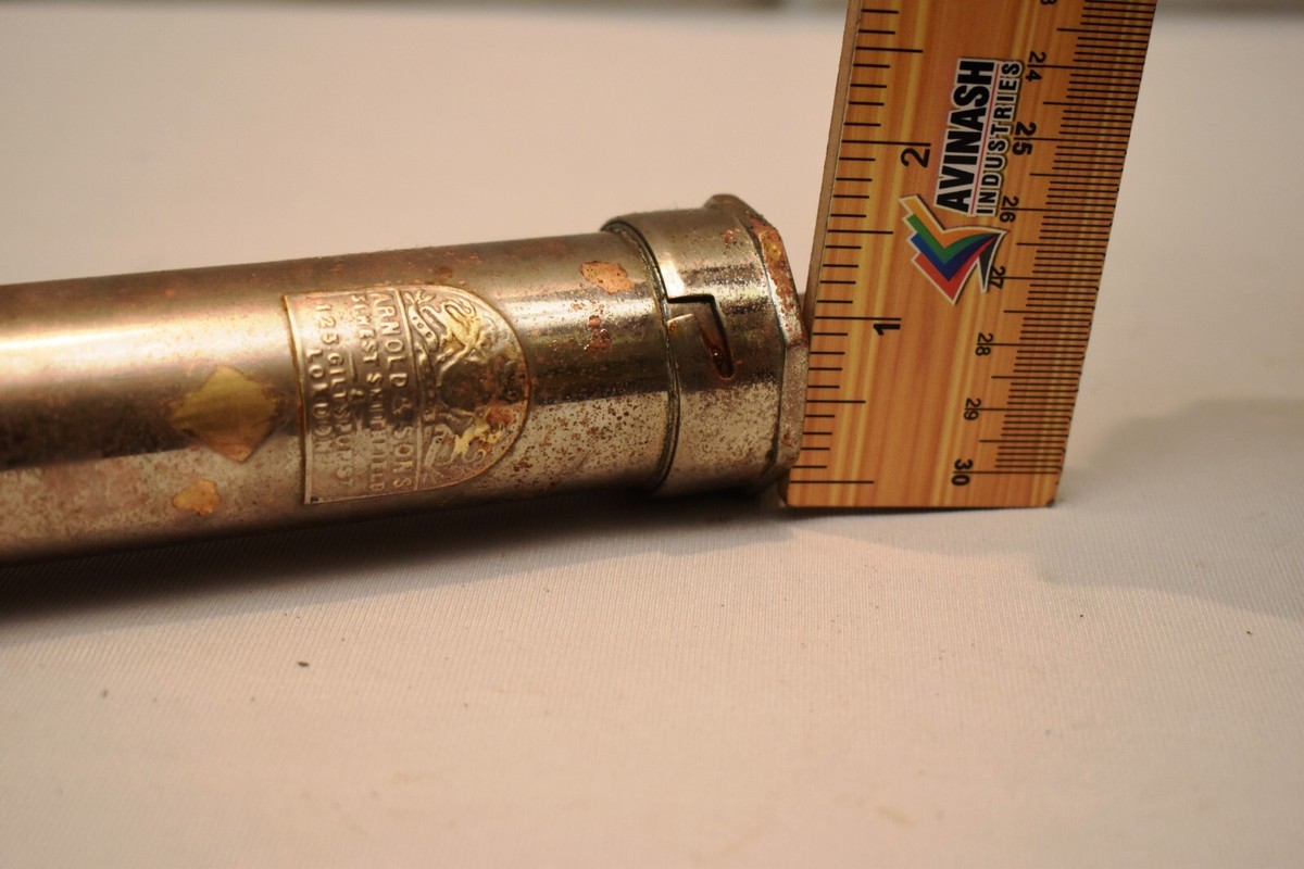Antique Arnold & Sons London Brass Enema Syringe Piston