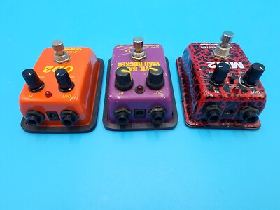 Rare Guyatone Micro Guitar Effect Pedal Bundle MM2 OD2 SWR2 Lot
