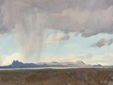 Maynard Dixon : Rain from the Gulf : 1942: Art Print