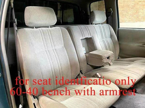 Fundas de asiento de camioneta para Toyota T100 1993 a 1998 60/40 asiento de banco con reposabrazos Foto 2 de 4