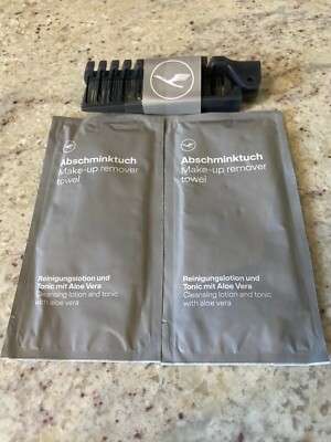 Lufthansa Comb and Make Up Remover Packs