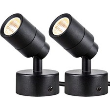 2 Pack Led 120v Spotlights Indoor 3w Up Lights Floor Spotlight 3000k Uplights In