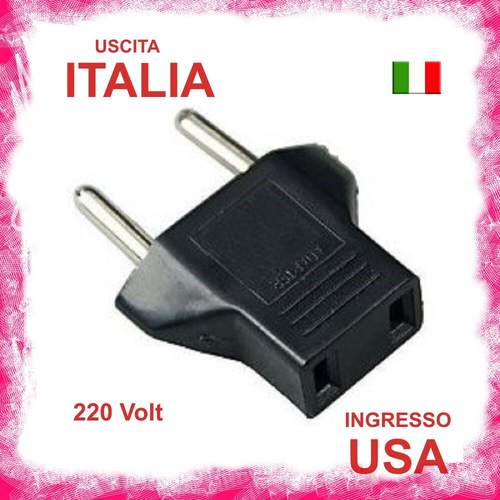 Adattatore Spina Da Europea A Americana - Convertitore Da Viaggio, Bianco