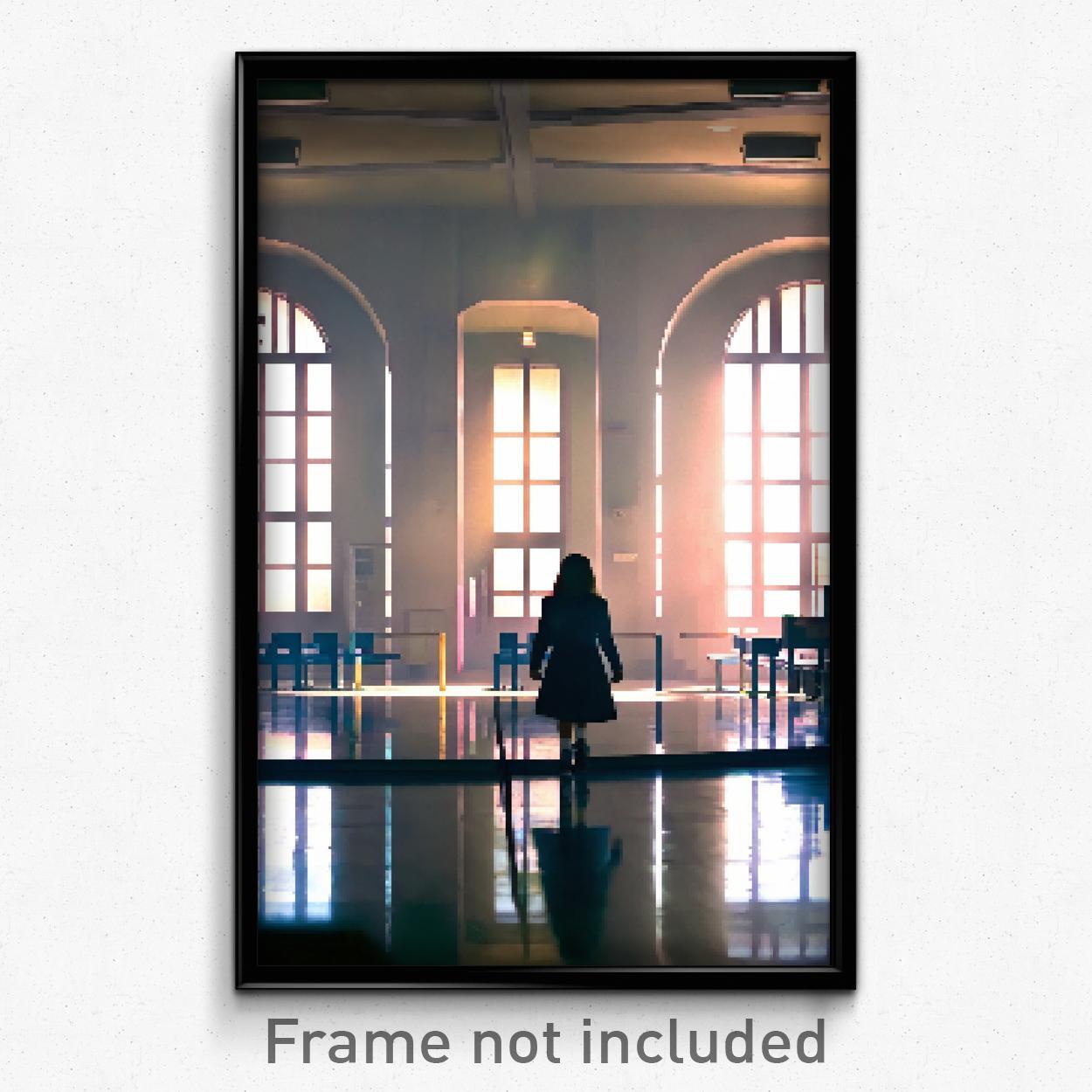 Pixel Art Poster - Well Made High School (8 Bit Psychedelic Video Game Print)