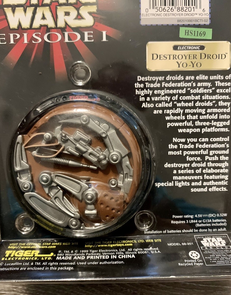 Star Wars Episode I Destroyer Droid YO-YO Tiger Electronics New