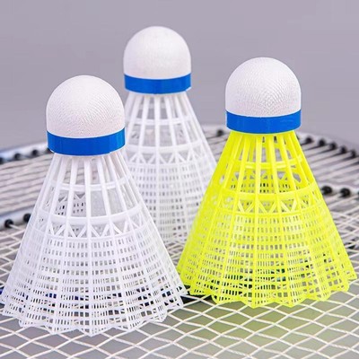 Outdoor Durable Stable Badminton Shuttlecocks Nylon Plastic Balls 1pcs A0T0