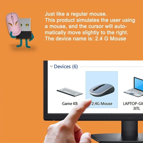 Mouse Jigger Drive Free Plug and Play For Win7/8/10/for 6T2W C5Y5 Y1R4 Q8W8 - Afbeelding 7 van 9