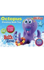Nuby Bathtime Fun Octopus Hoopla, Purple Bath Toy Preschool Baby Kid Child Pool | eBay