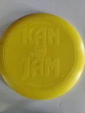 Official Kan Jam Fly Disc Frisbee Made In USA Yellow (Frisbee only) 10 3/4"  