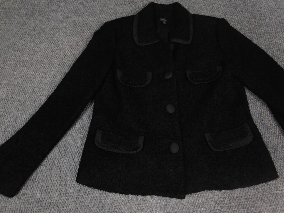 Chaqueta Madison Mujer 10 Botones Negros Lana Foto 3 de 4