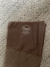 1 pair vintage Claussner Garter stockings 9 1/2 Nude Flat Knit Seamed