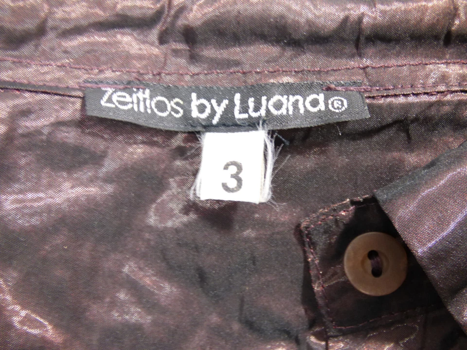 ZEITLOS BY LUANA Damen Bluse Gr L DE / Braun und Neuwertig ( S 2810 ) - Bild 4 von 4