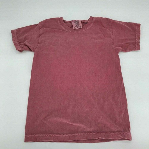 Girls Maroon Short Sleeve T-shirt Size 
