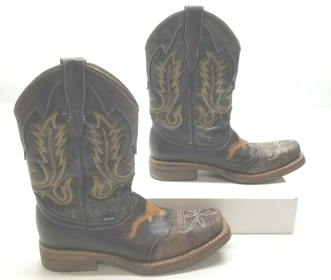 Silver Bull Bull Horn Mexico Leather 