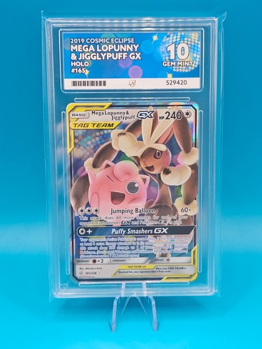 Mega Lopunny & Jigglypuff-GX graded ACE 10 for sale on eBay