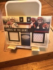2006 Leaf Certified Materials -FOTG#12 Payton Manning/Carson Palmer Game Use /50