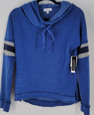 Warm  Cozy Lifestyle Plush Fleece Hoodie  Women's Size Small  Blue NEW