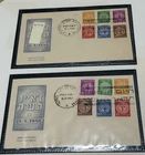 Israel Scott #1-6 1948 Doar Ivri FDC’s With Haifa &  Tel Aviv Slogan Cancels!!